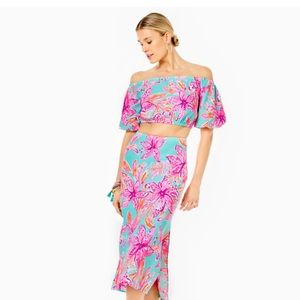 Lilly Pulitzer Esmeray Set, M, Bonita Blooms. BNWT
